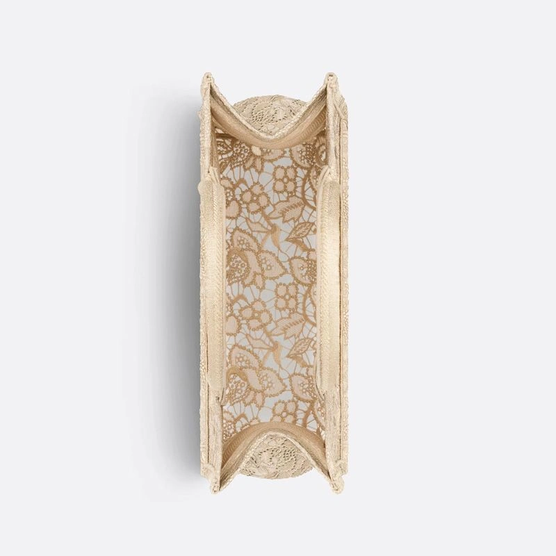 GoAnywhere 6527 Dior Book Tote D-Lace Motif Macrame Beige