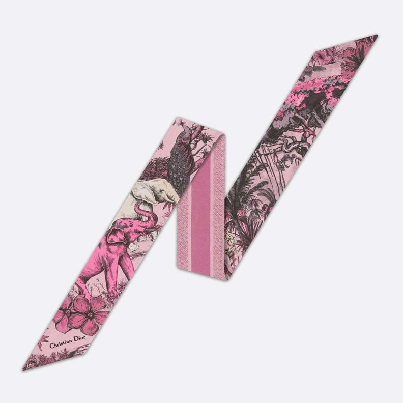 GoAnywhere 683 Dior Mitzah Twill In Toile de Jouy Voyage Motif Silk Pink