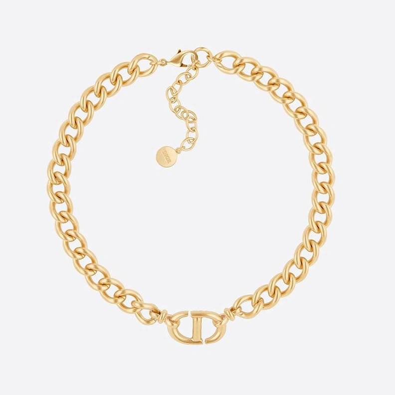 GoAnywhere 8457 Dior CD Navy Choker Metal Gold