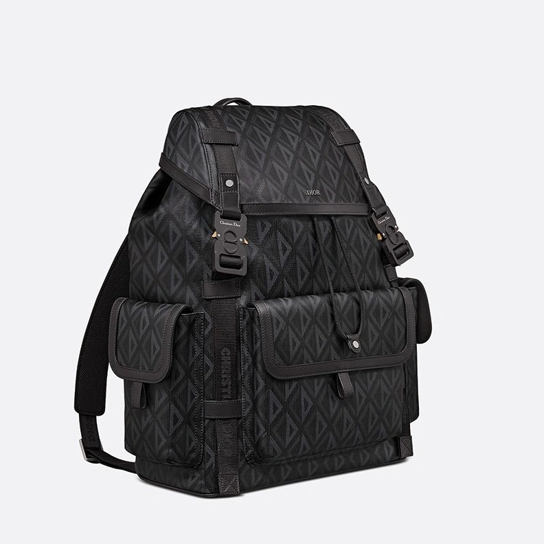 GoodFit 5148 Dior Hit The Road Backpack CD Diamond Motif Canvas Black