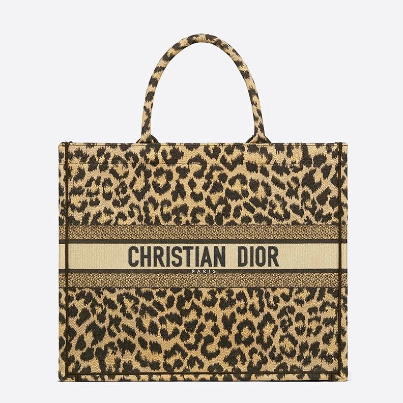 GoodFit 557 Dior Book Tote In Mizza Motif Canvas Beige