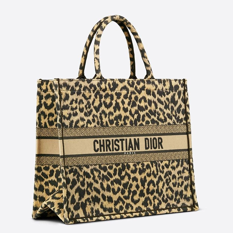 GoodFit 557 Dior Book Tote In Mizza Motif Canvas Beige