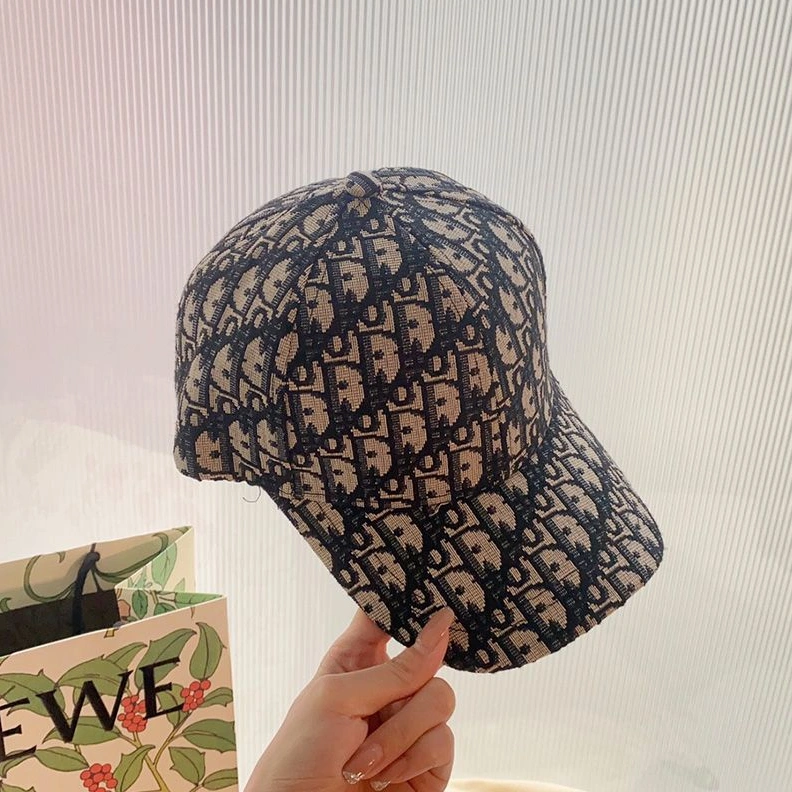 GoodFit 5899 Dior Baseball Cap Oblique Motif Canvas Navy Blue