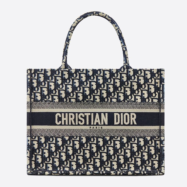 GoodFit 5976 Dior Book Tote In Oblique Motif Canvas Blue