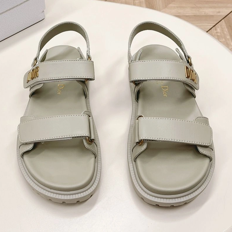 GoodFit 649 DiorAct Sandals Women Calfskin Grey
