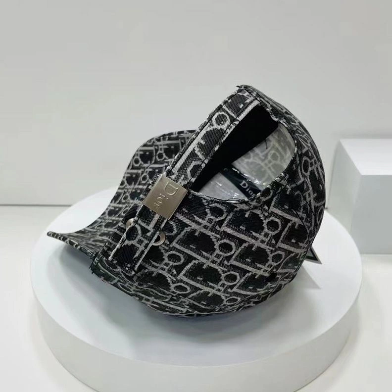 GoodFit 8765 Dior Baseball Cap Shawn Logo Oblique Motif Canvas Black