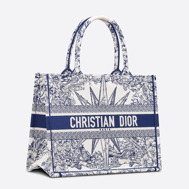 HighQuality 3362 Dior Book Tote In Reve d'Infini Motif Canvas Blue