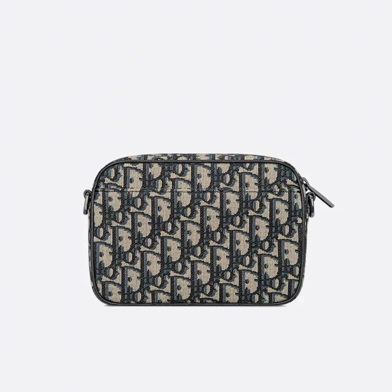 HighQuality 4484 Mini Dior Safari Bag with Strap In Oblique Motif Canvas Blue