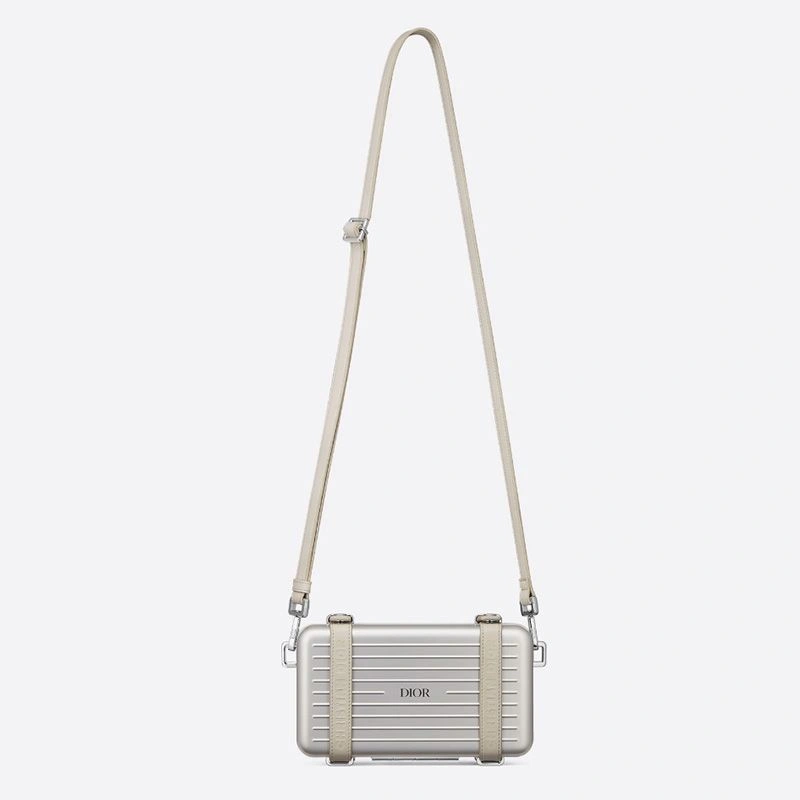 HighQuality 4747 Dior x Rimowa Personal Clutch Aluminum Silver