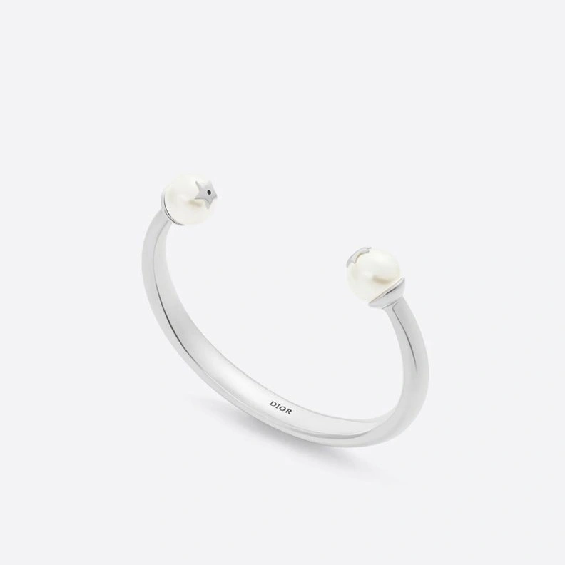 HighQuality 5167 Dior Tribales Bangle Metal and Pearls Silver