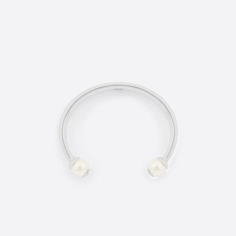 HighQuality 5167 Dior Tribales Bangle Metal and Pearls Silver