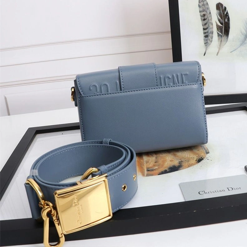 HighQuality 6411 Dior 30 Montaigne Box Bag In Calfskin Sky Blue