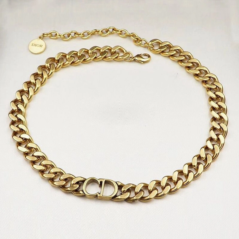 HighQuality 8584 Dior CD Chain Choker Gold