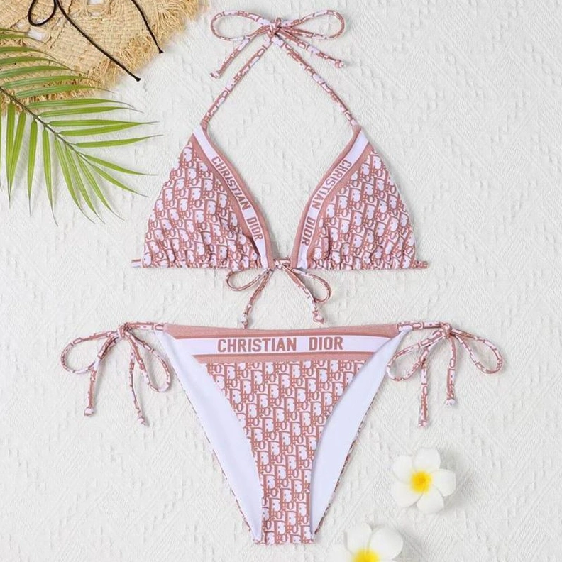 HighQuality 8937 Christian Dior Bikini Women Oblique Motif Lycra Cherry