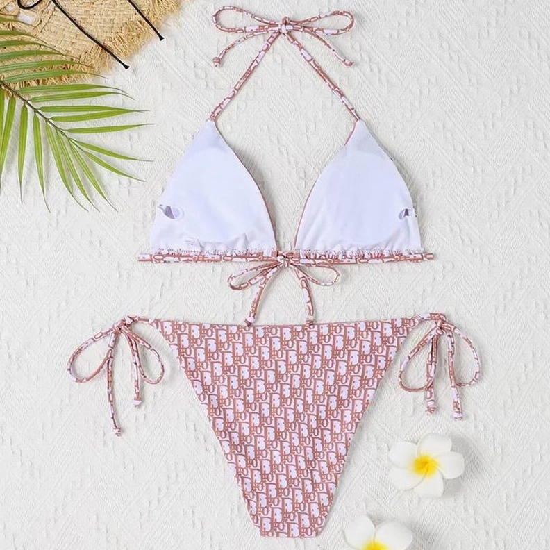 HighQuality 8937 Christian Dior Bikini Women Oblique Motif Lycra Cherry