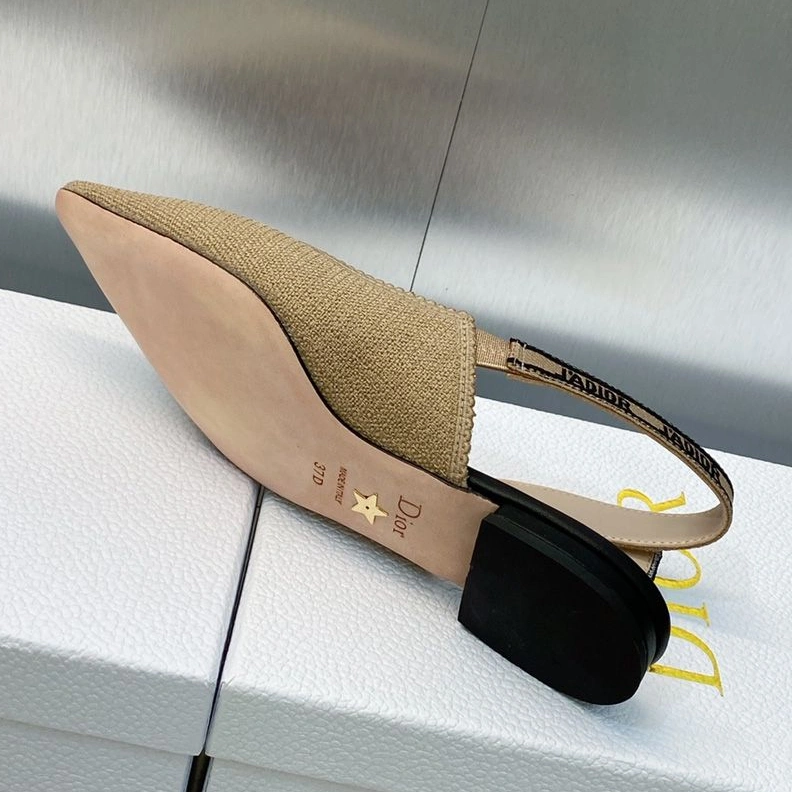 J'Adior Slingback Pumps Women Jute Canvas Beige SmartChoice 7175