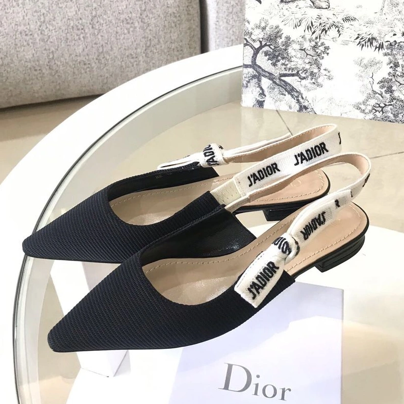 J'Adior Slingback Pumps Women Technical Fabric Black EasyMatch 3204