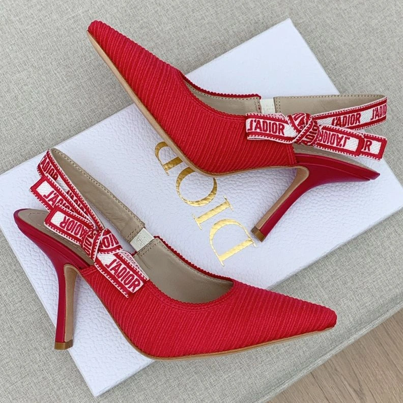 J'Adior Slingback Pumps Women Technical Fabric Red StreetReady 6067