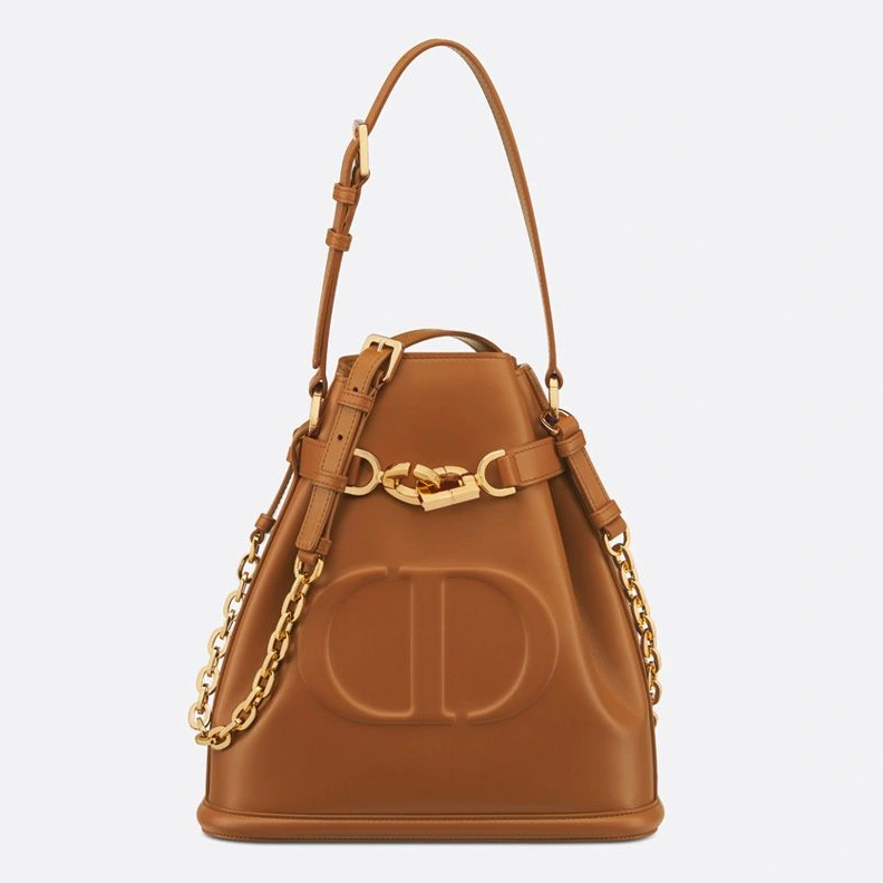 Medium C'est Dior Bag In CD-Embossed Calfskin Brown Fashionable 5429