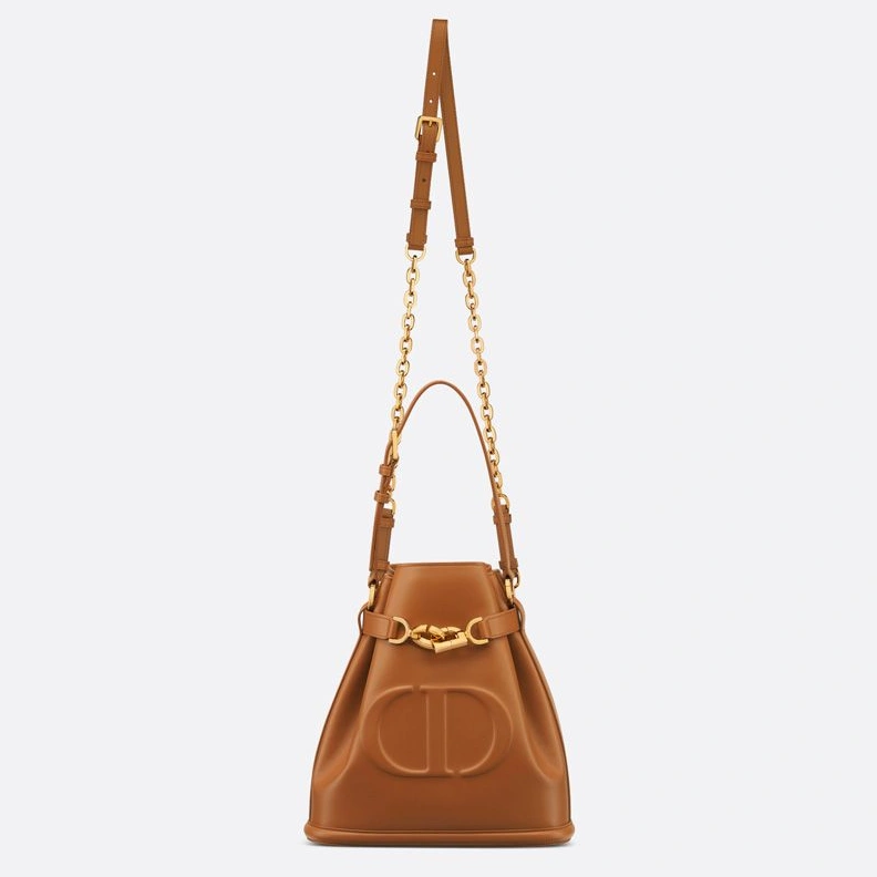 Medium C'est Dior Bag In CD-Embossed Calfskin Brown Fashionable 5429