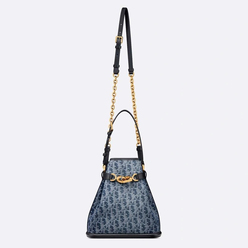 Medium C'est Dior Bag In Oblique Motif Denim Blue GoAnywhere 7029