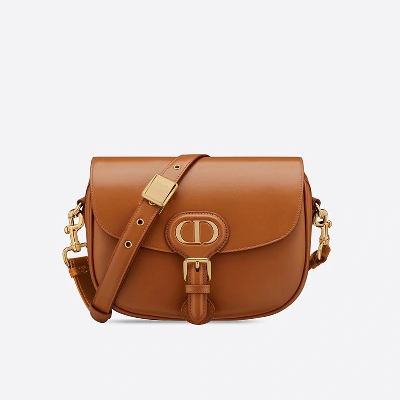 Medium Dior Bobby Bag In Box Calfskin Brown SmartChoice 2170