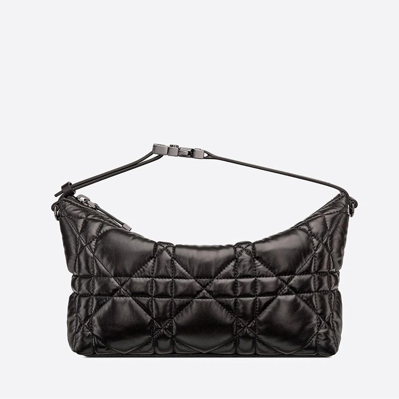 Medium DiorTravel Nomad Pouch In Cannage Calfskin Black SportInspired 3221