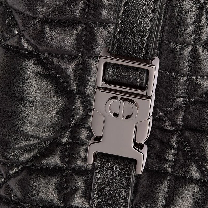 Medium DiorTravel Nomad Pouch In Cannage Calfskin Black SportInspired 3221
