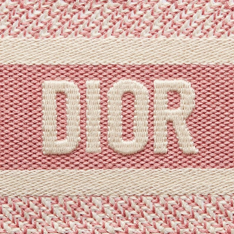 Mini Dior Book Tote D-Stripes Motif Canvas Pink NewStyle 6554