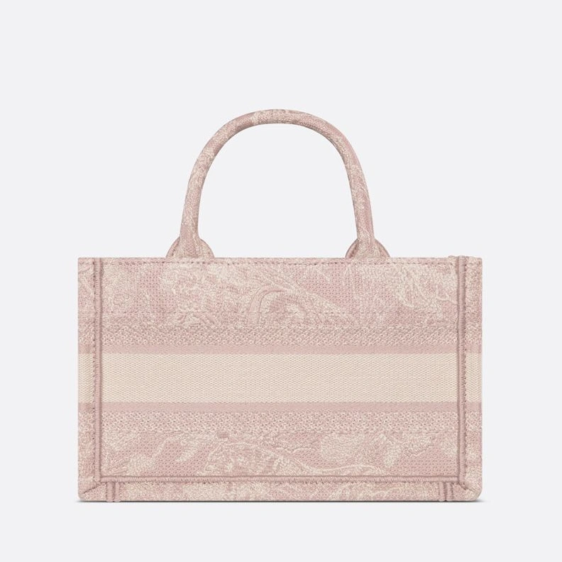 Mini Dior Book Tote with Strap In Toile De Jouy Motif Canvas Cherry StreetReady 4576