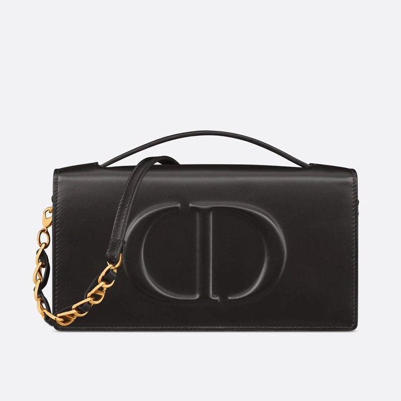 Mini Dior CD Signature Bag Calfskin Black NewStyle 9903