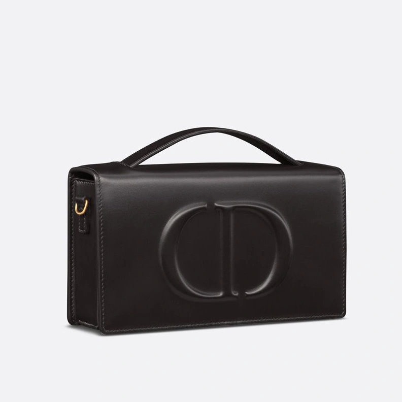 Mini Dior CD Signature Bag Calfskin Black NewStyle 9903