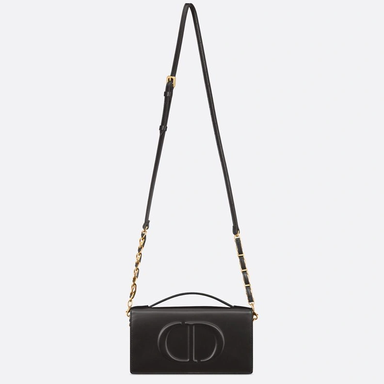 Mini Dior CD Signature Bag Calfskin Black NewStyle 9903