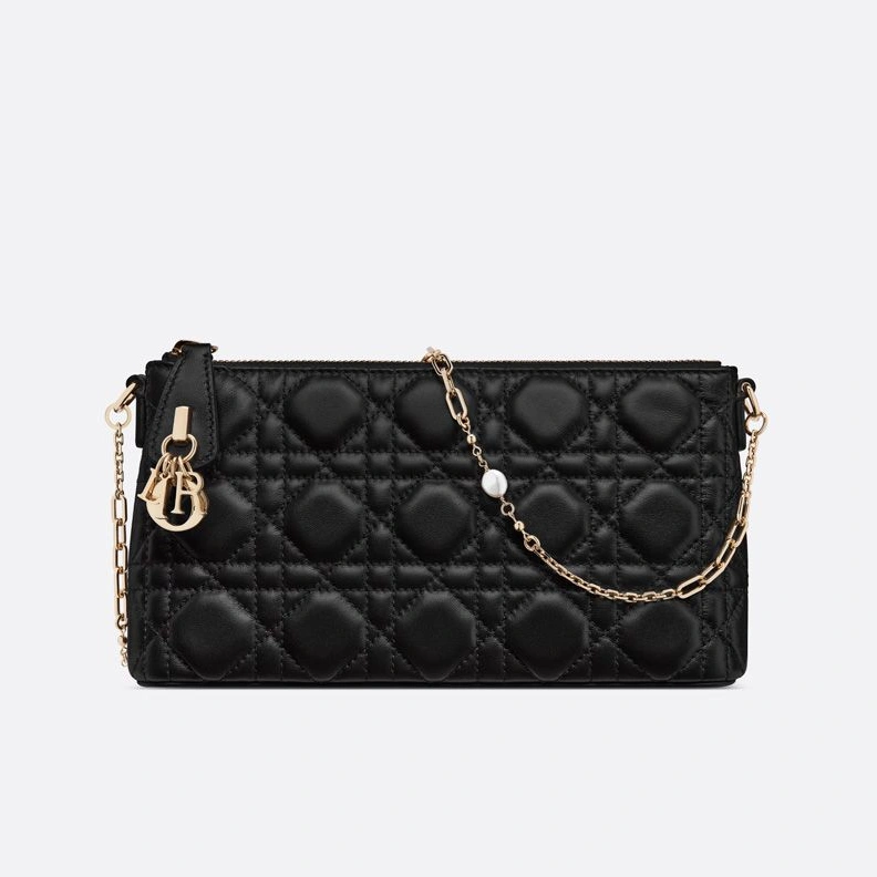 Mini Dior Midi Bag Cannage Lambskin Black NewStyle 3934