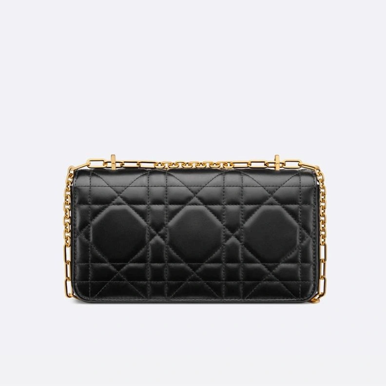 Mini Dior Miss Daisy Bag In Macrocannage Lambskin Black Trendy 1680