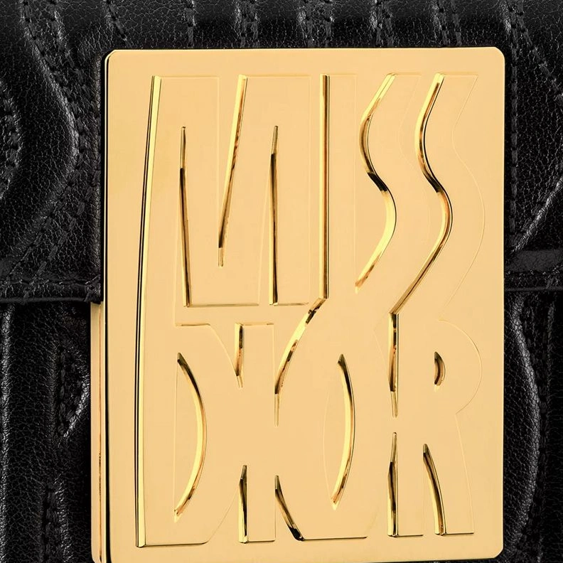 Miss Dior Flap Bag In Quilted Miss Dior Allover Calfskin Black SmartChoice 195