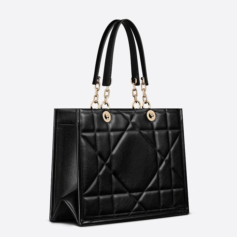 ModernLook 2240 Dior Essential Tote Archicannage Calfskin Black
