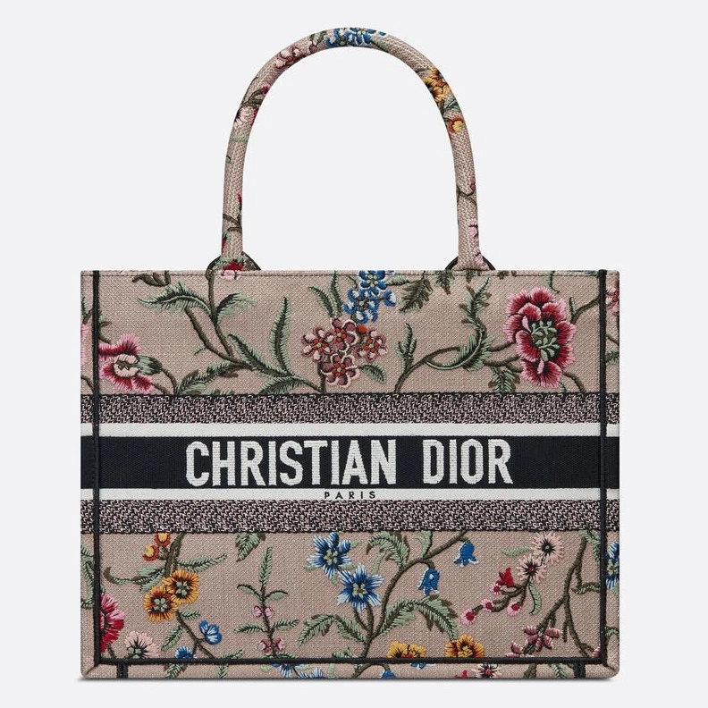 ModernLook 3039 Dior Book Tote Petites Fleurs Motif Canvas Pink