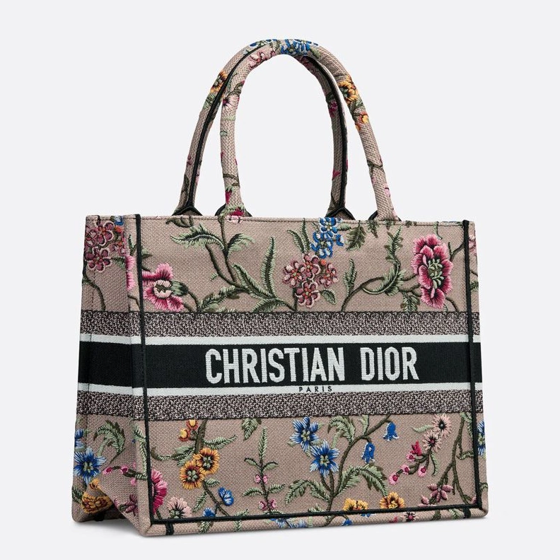 ModernLook 3039 Dior Book Tote Petites Fleurs Motif Canvas Pink