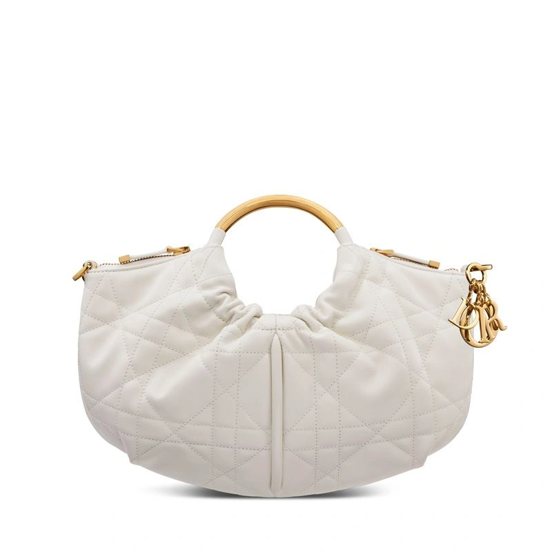 ModernLook 3290 Walk in Dior Purse In Macrocannage Calfskin White