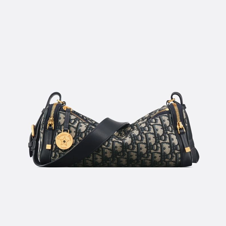 ModernLook 3425 Mini Diorstar East-West Bag In Oblique Motif Canvas Blue