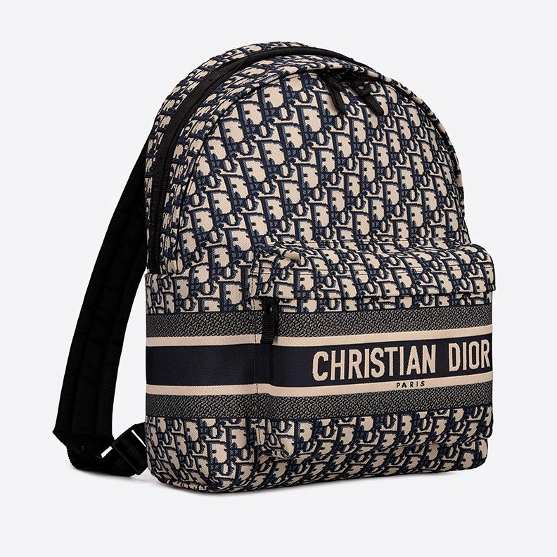 ModernLook 5786 DiorTravel Backpack In Oblique Motif Canvas Blue