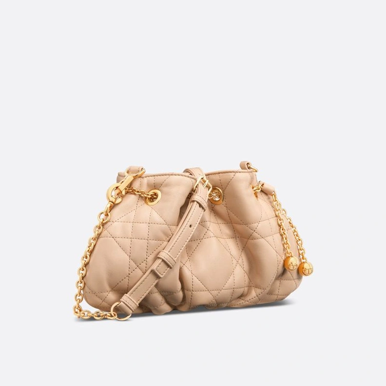 NewStyle 1406 Small Dior Ammi Bag Macrocannage Lambskin Pink