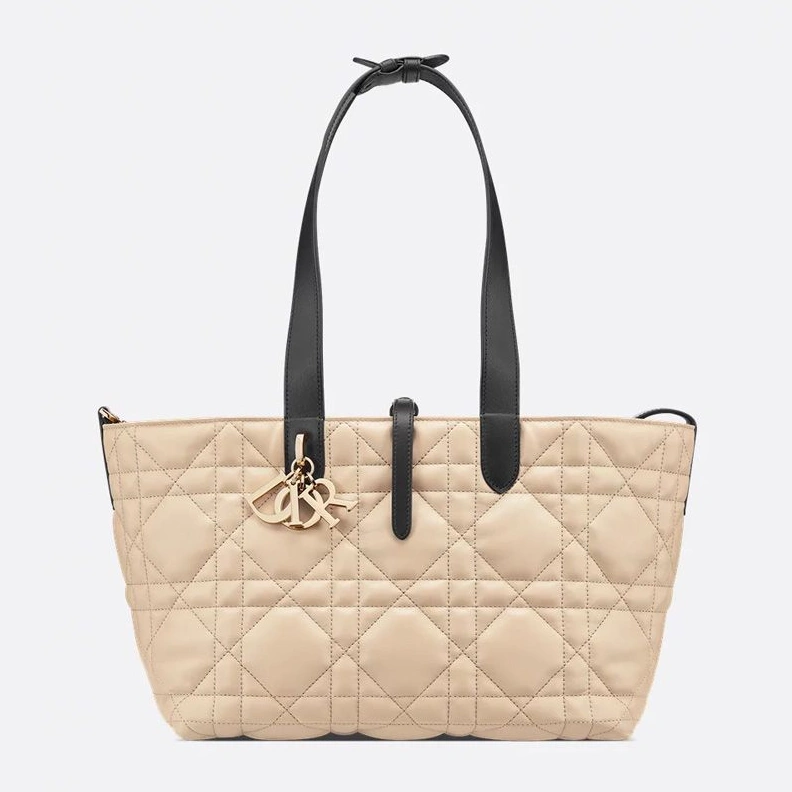 NewStyle 1465 Dior Toujours Bag In Macrocannage Calfskin Apricot Black