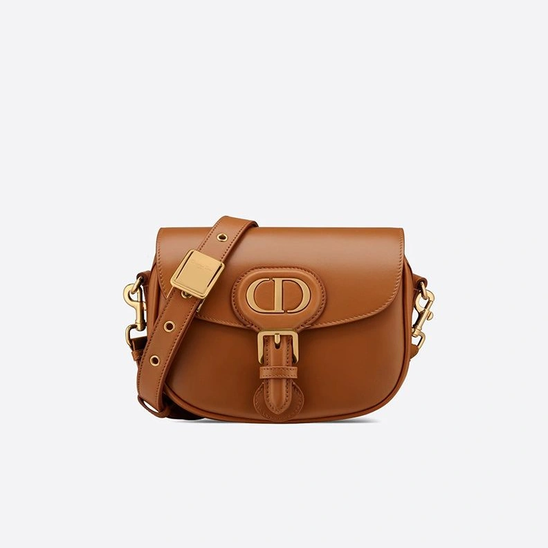 NewStyle 6920 Small Dior Bobby Bag In Box Calfskin Brown