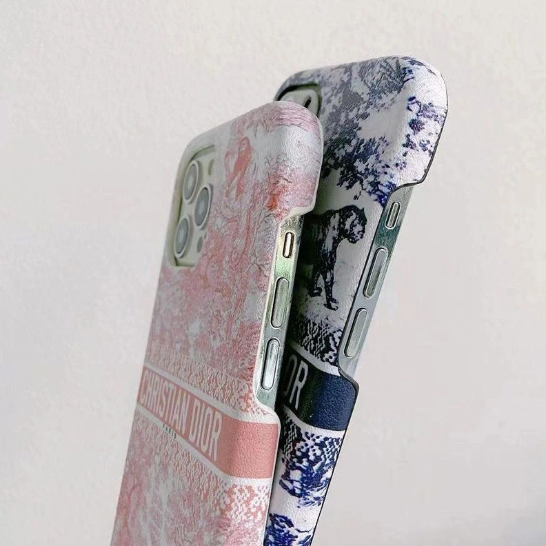 NewStyle 9043 Christian Dior iPhone Case Toile De Jouy Embroidery