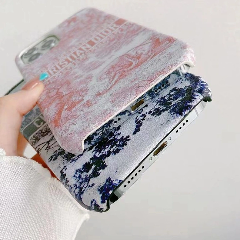 NewStyle 9043 Christian Dior iPhone Case Toile De Jouy Embroidery