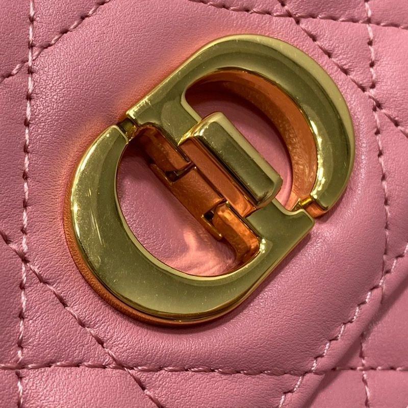 NewStyle 9108 Mini Dior Miss Caro Bag Macrocannage Lambskin Pink