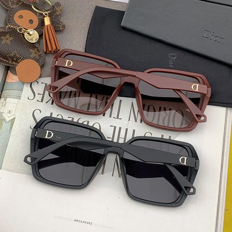 NewStyle 9459 Dior D7732 Square Sunglasses In Burgundy