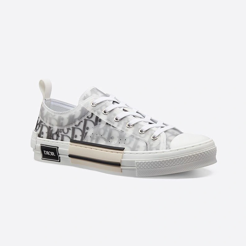 Popular 6884 Dior B23 Sneakers Unisex Oblique Motif Canvas Black